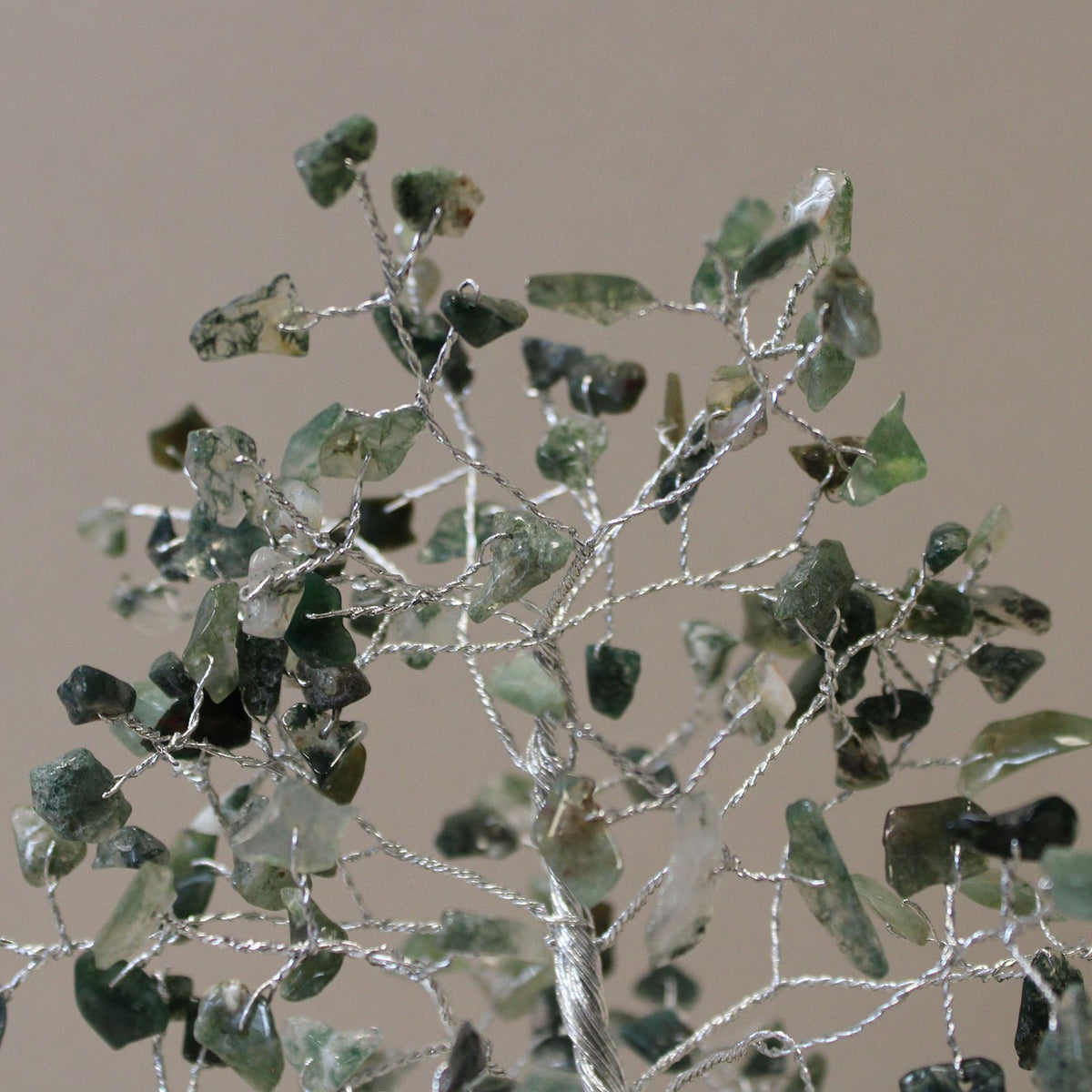 Gemstone Tree with Orgonite Base - 160 Stone - Moss Agate