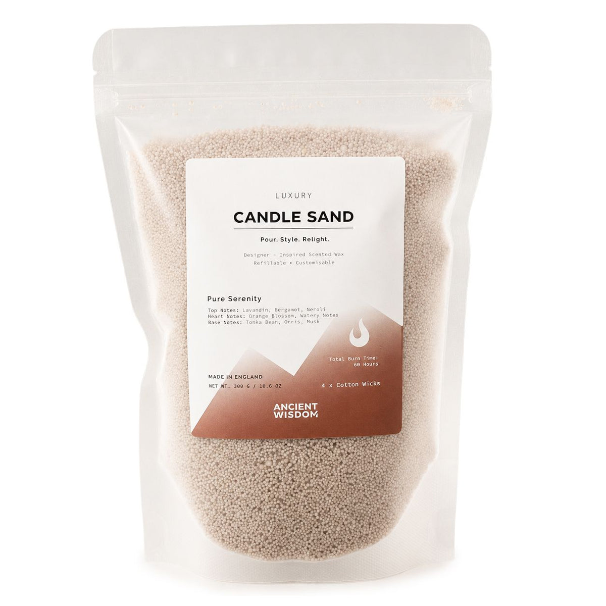 Pure Serenity Candle Sand - Latte Beige - 300g