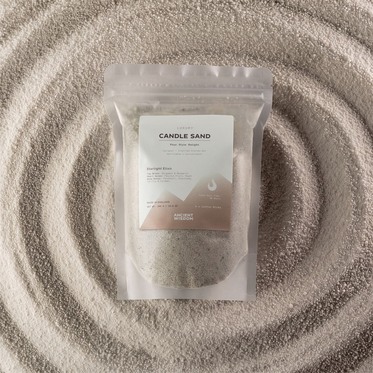 Starlight Elixir Candle Sand - White - 300g