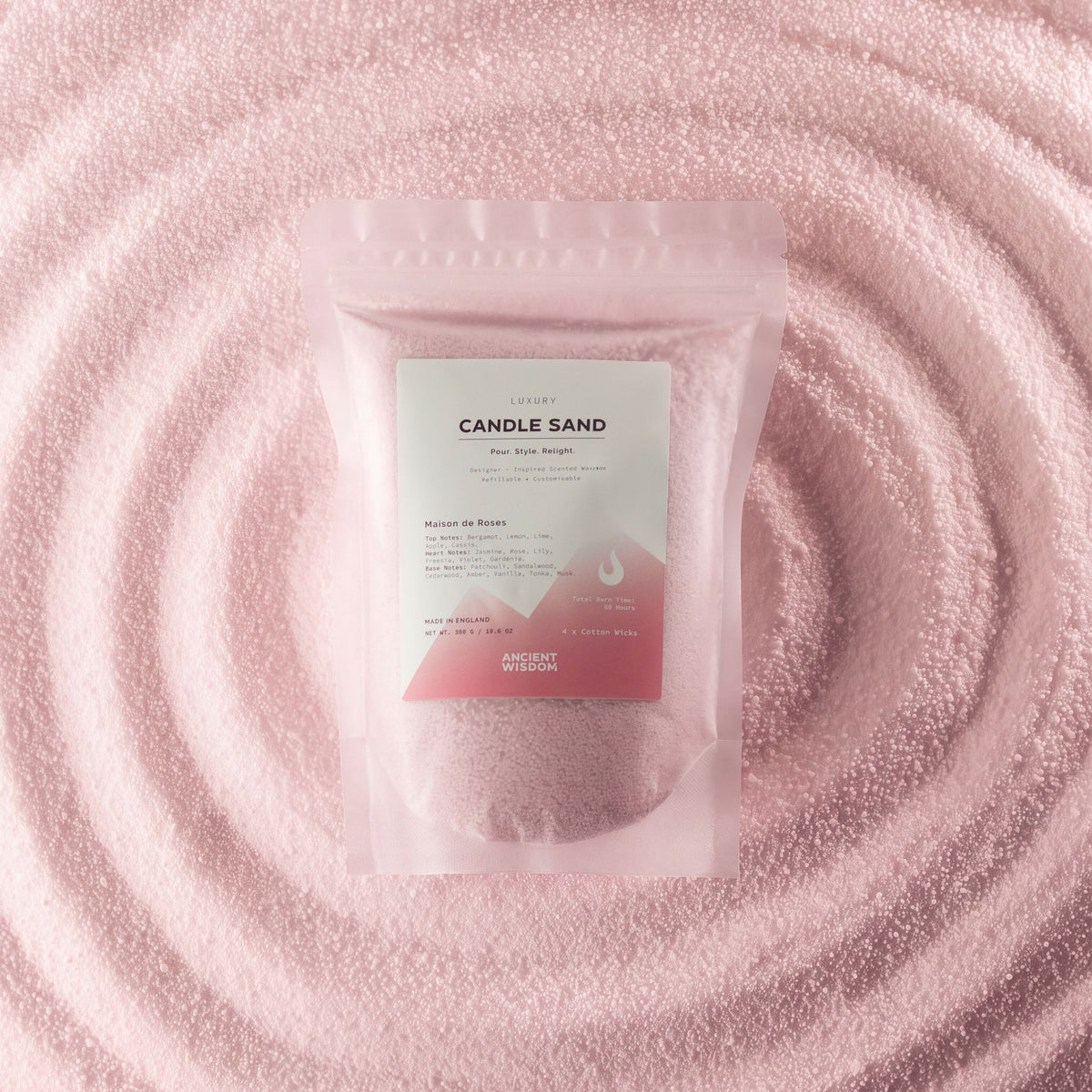 Maison de Roses Candle Sand - Dusty Rose - 300g