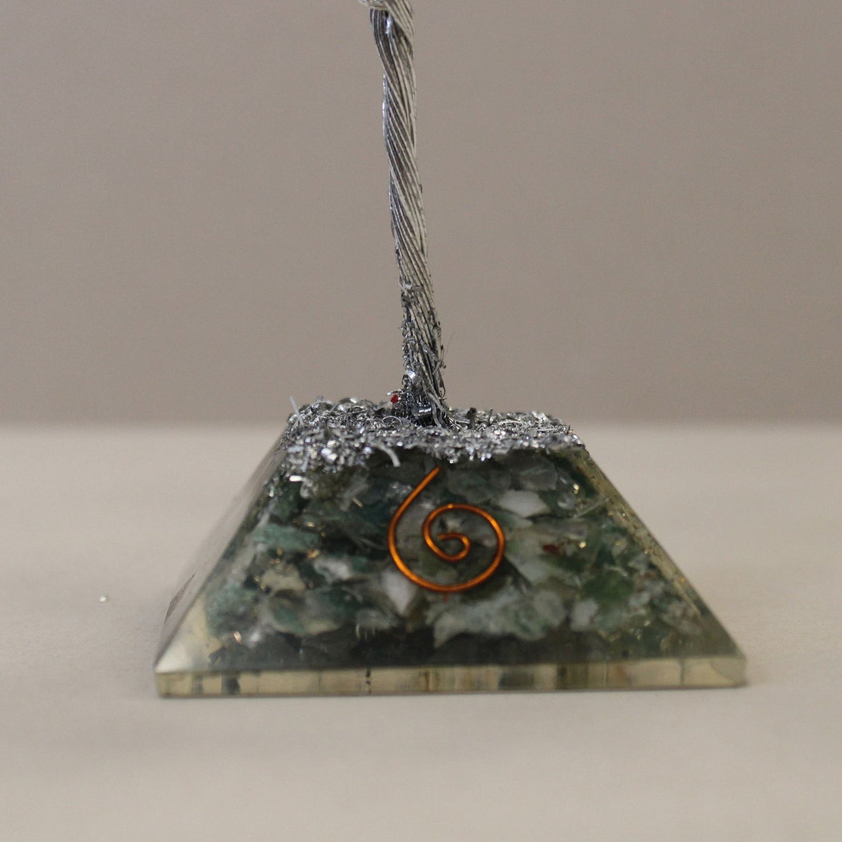 Gemstone Tree with Orgonite Base - 80 Stone - Moss Agate