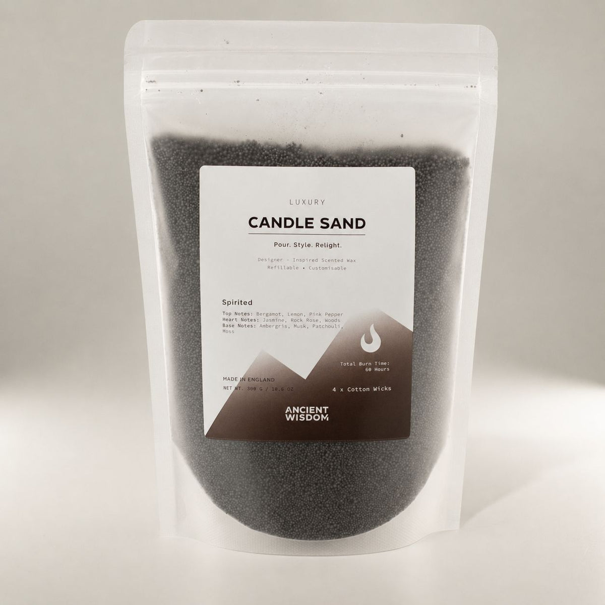 Spirited Candle Sand - Black - 300g