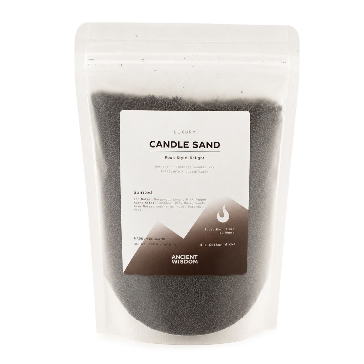 Spirited Candle Sand - Black - 300g