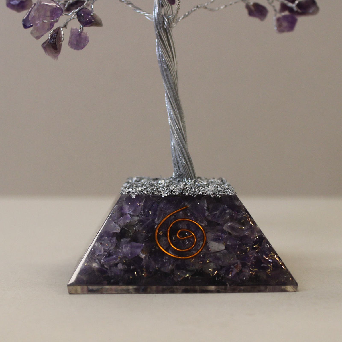 Gemstone Tree with Orgonite Base - 160 Stone - Amethyst