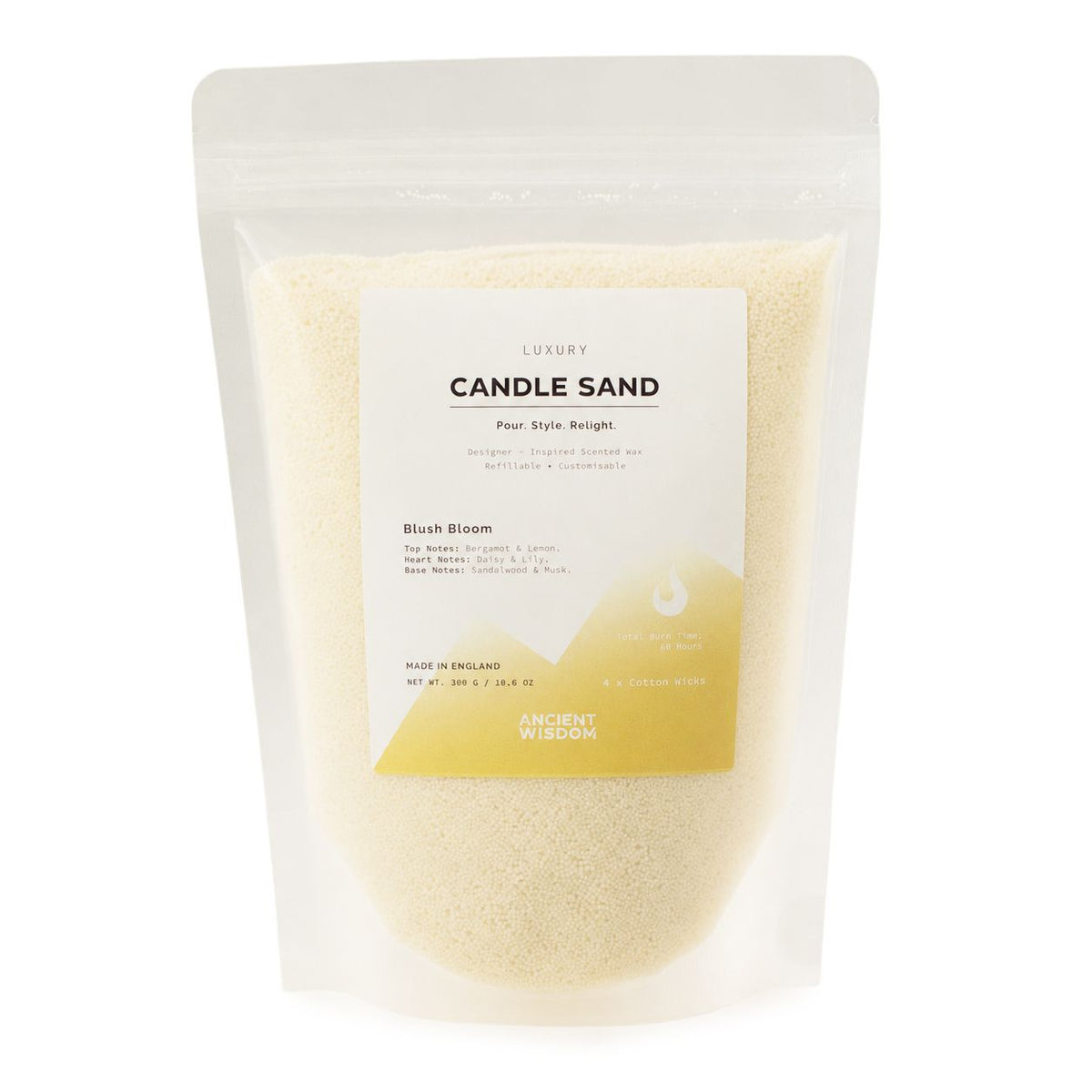 Blush Bloom Candle Sand - Warm Honey - 300g
