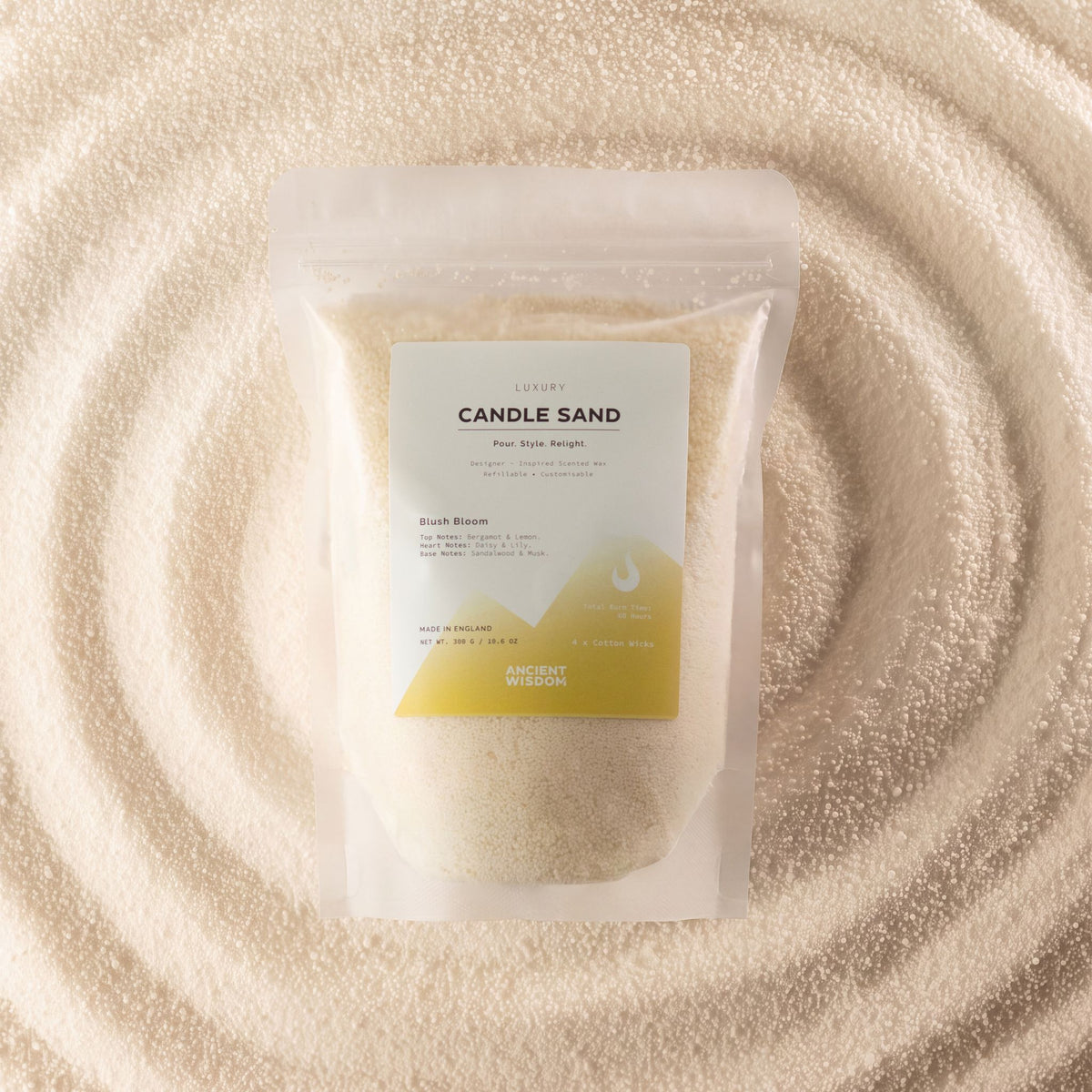 Blush Bloom Candle Sand - Warm Honey - 300g