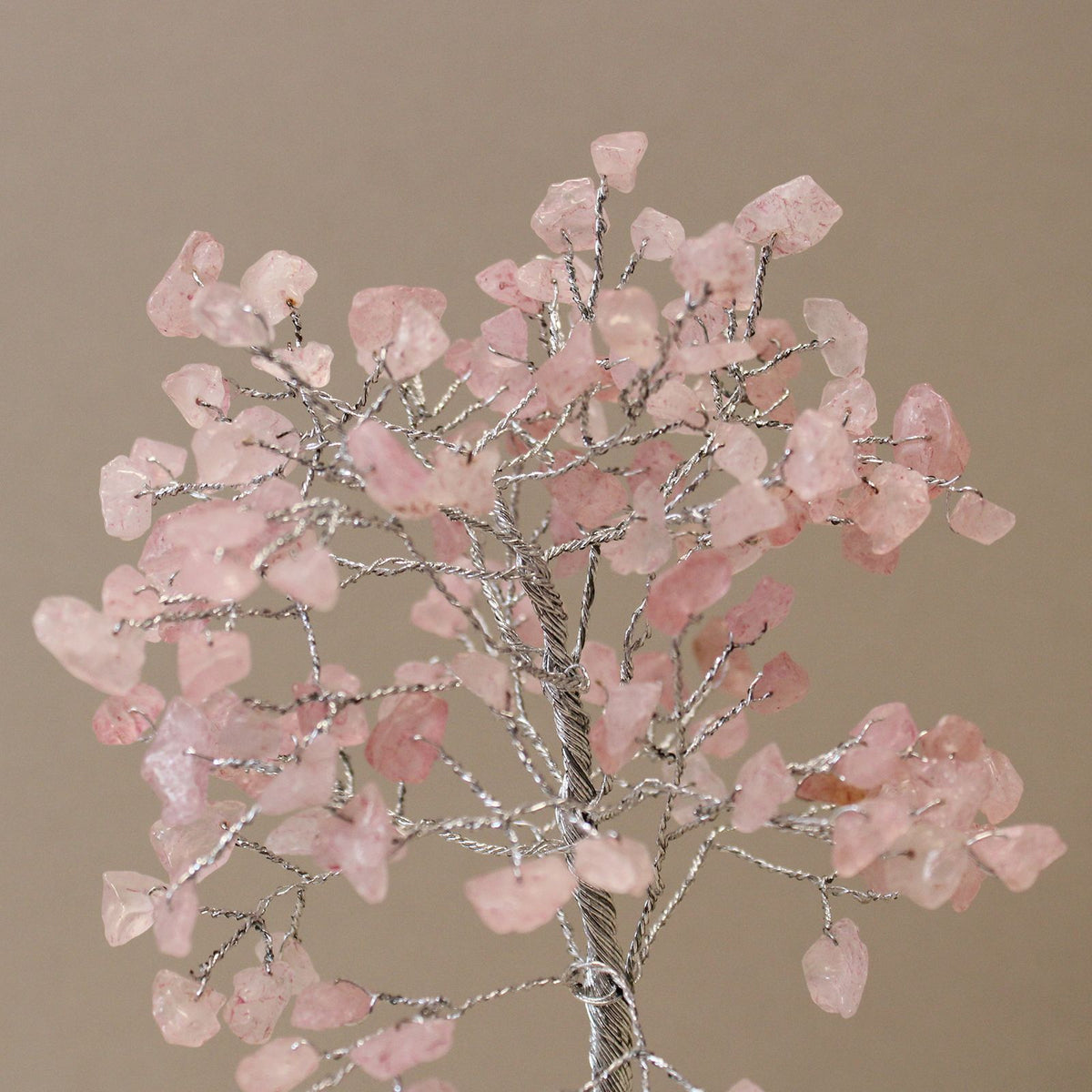 Gemstone Tree with Orgonite Base - 160 Stone - Rose Quartz