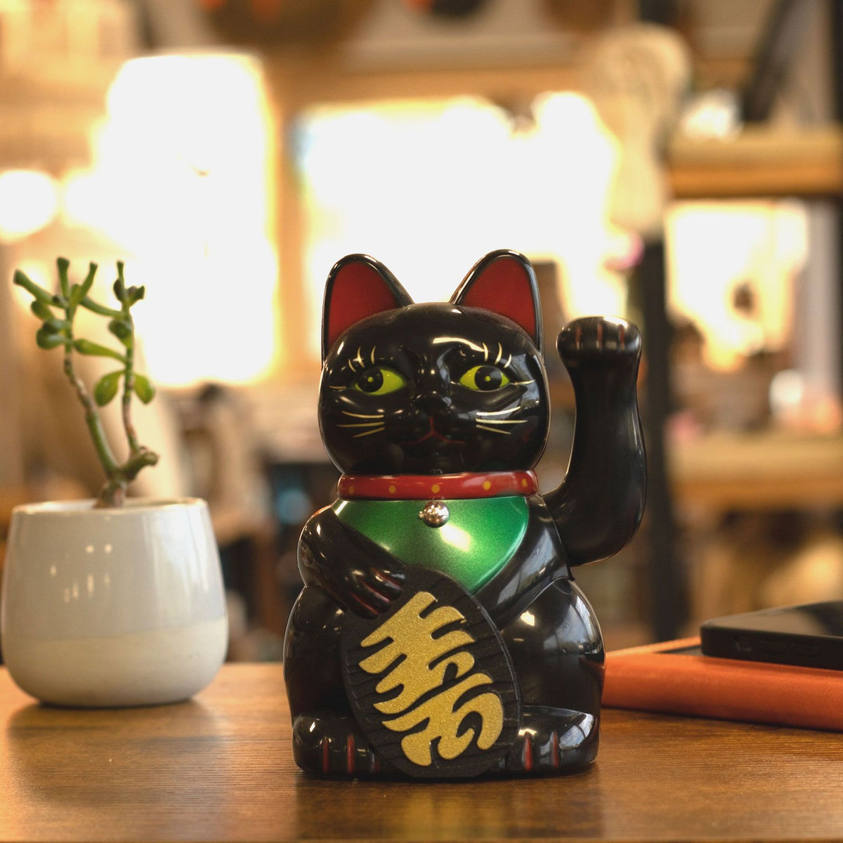 Black Money Cat - 15cm