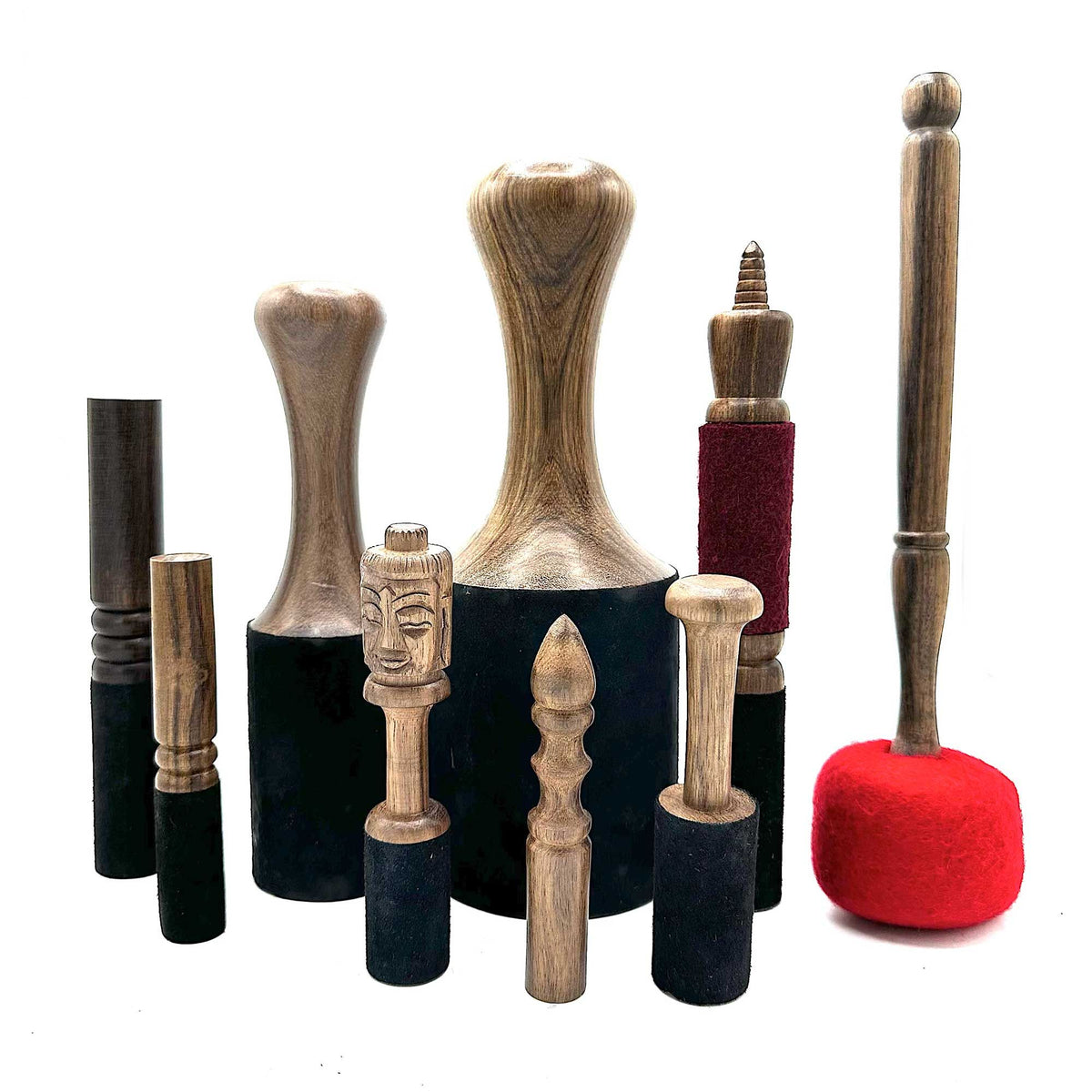 Wooden Stick - 14cm - Buddha Carving