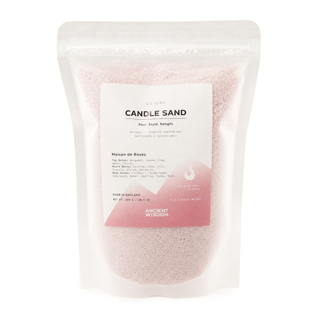 Maison de Roses Candle Sand - Dusty Rose - 300g